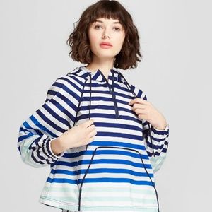 Hunter for Target Striped 1/2 Zip Rain Jacket